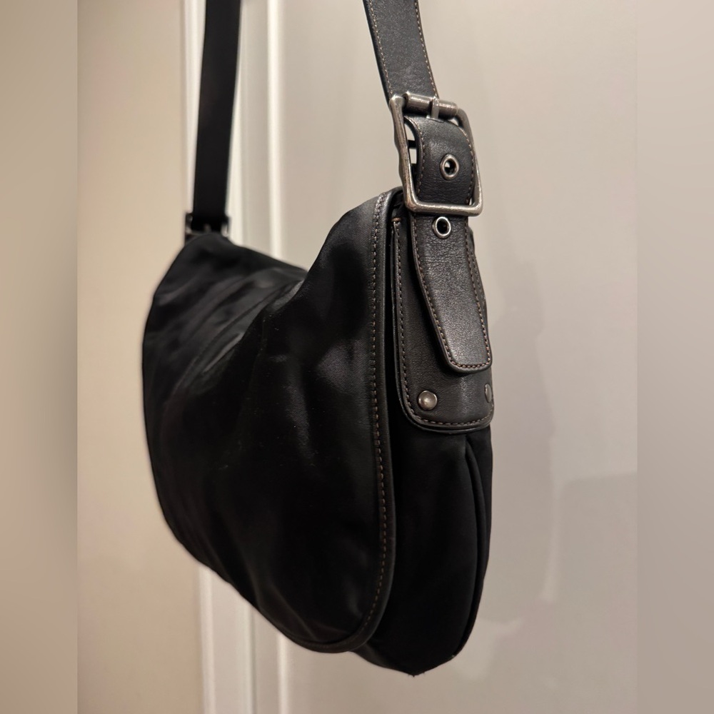 Coach Y2K Vintage Hampton Crossbody Bag Black Nylon